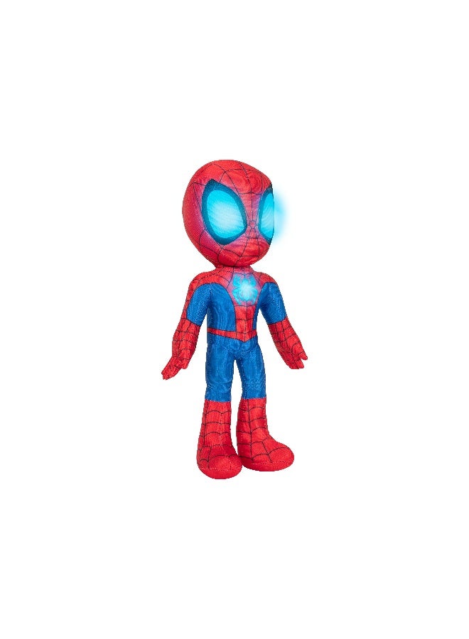 MARVEL Spidey N Friends Spidey Features Interactive Plush Glow Webs with Lights & Sounds Battery Operated | Marvel | Spiderman | Soft Toy | Collectible Toys | Encourages Imaginative Play | Gift for Kids & Toddlers - Image 3